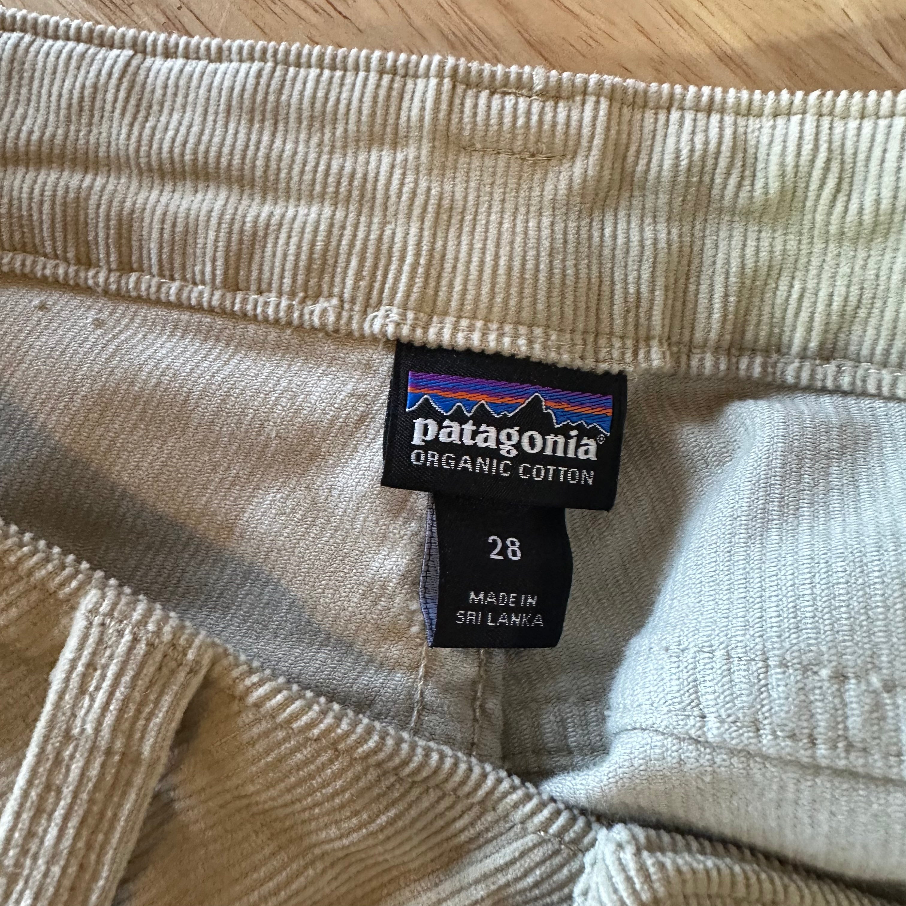 Patagonia Corduroy Pants Womens 28 Tan Khaki Travel 31x31"