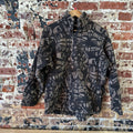 VTG THE NORTH FACE Womens Large 1/2 Zip black Brown Fleece Aztec expedition