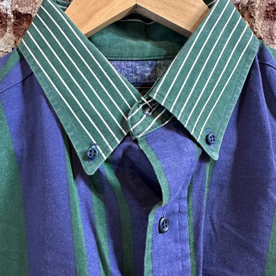 VTG Panhandle Men's Large Green Western Shirt