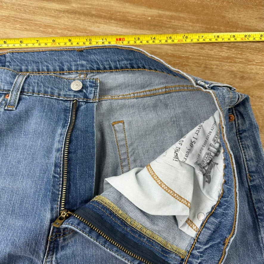 Levis 505 Jeans Mens 36x32 Regular Zip fly Blue denim Levi's