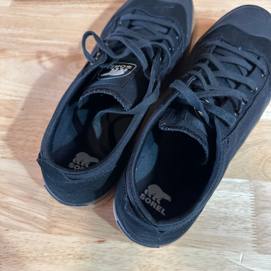 Soreal Mens 11.5 Black Sneakers