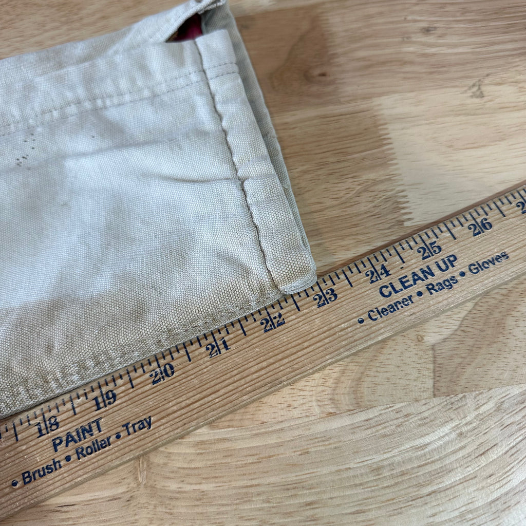 Vintage Carhartt Boy's Medium Brown Bib Insulated Overalls Double Knee Farm Bibs