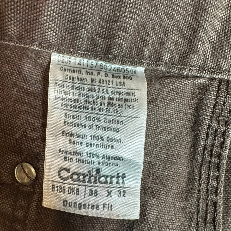 Carhartt B136 DKB Mens 38x32 Double Knee Pants