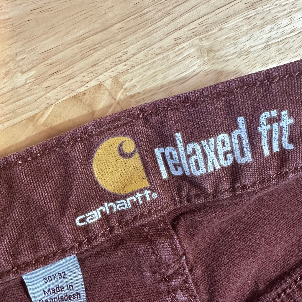 Carhartt Mens 30x32 Reddish Pants