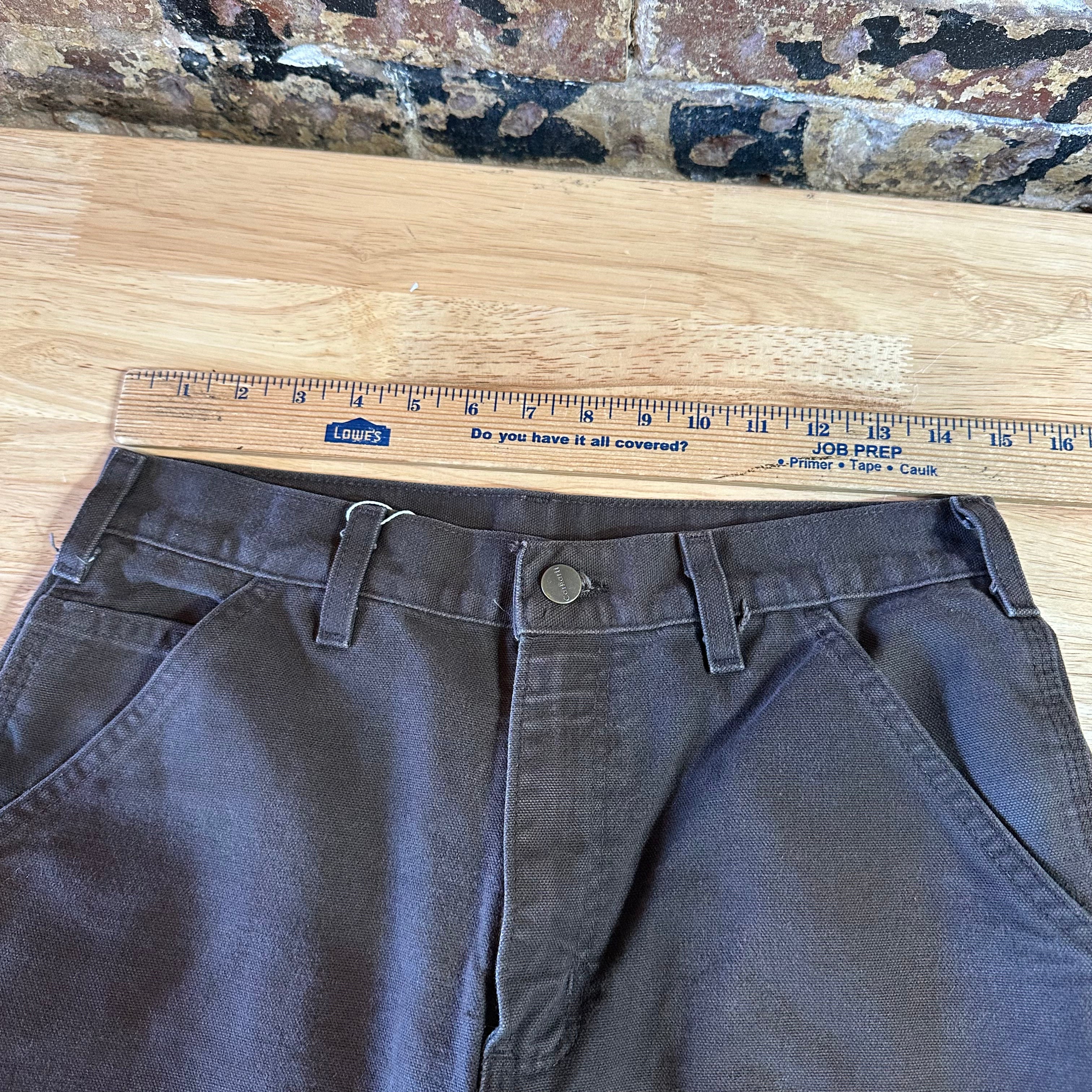 Carhartt Mens 30x32 Dark Brown Pants