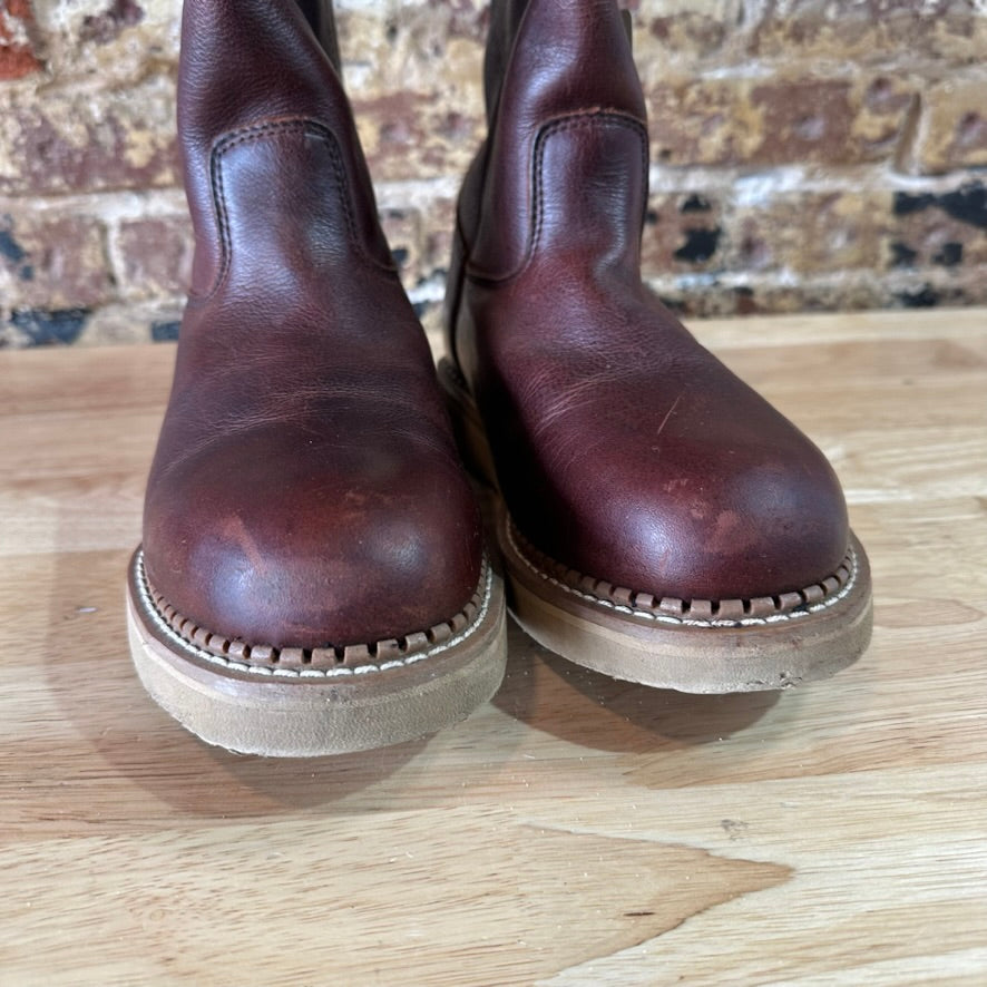 Durango Wellington Brown Leather Western Cowboy Boots Mens 9.5 Wide