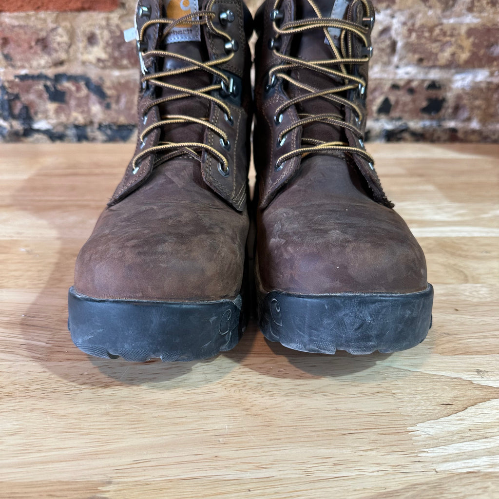 Carhartt Work Boots Women 9.5 Rugged Flex 6" Composite Toe Brown Leather CWF5355