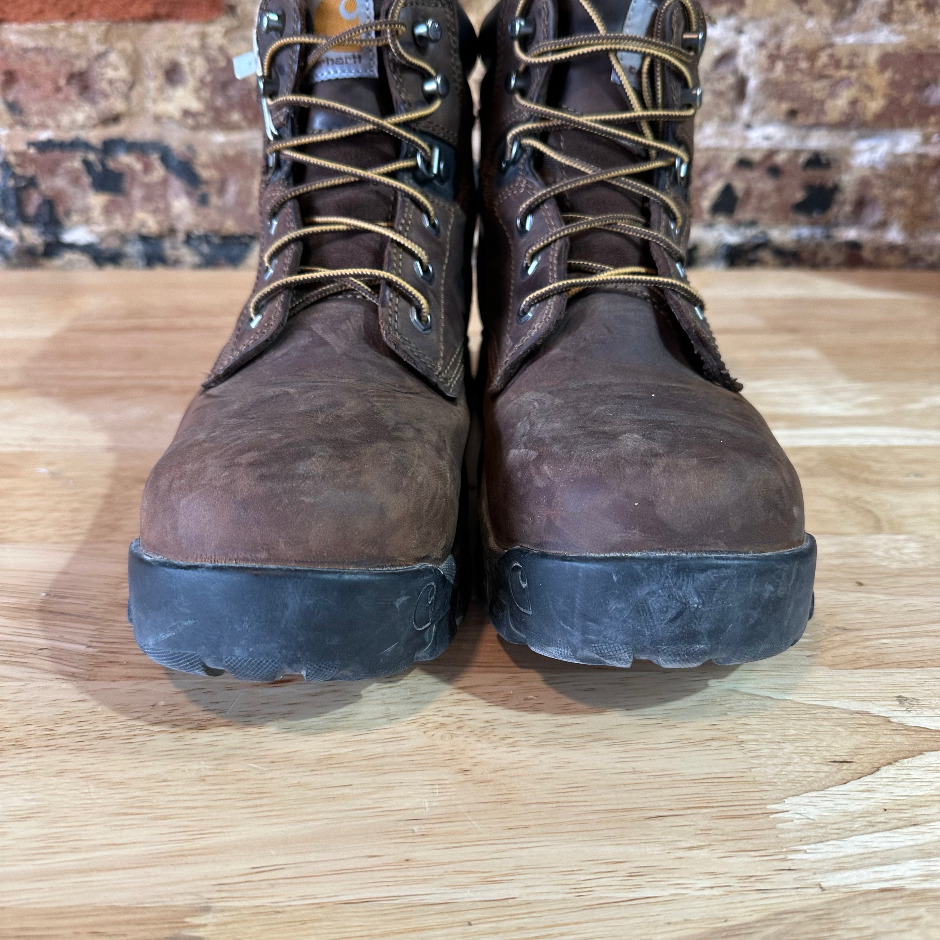 Carhartt Work Boots Women 9.5 Rugged Flex 6" Composite Toe Brown Leather CWF5355