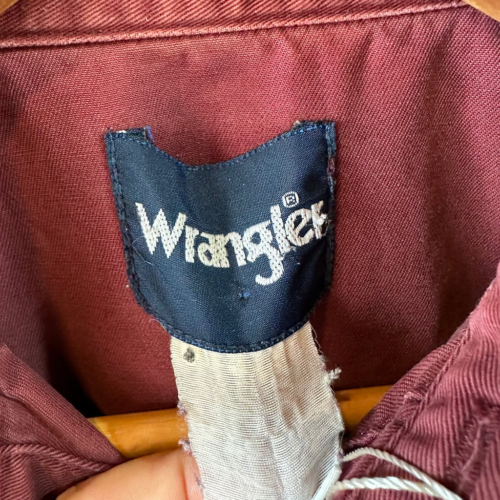 Wrangler Mens Medium Purple Western Shirt