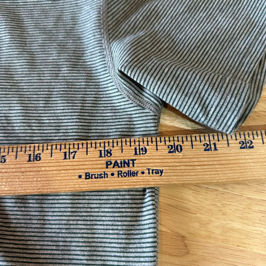 BYLT Drop Cut Mens Medium Short Sleeve Stretch T Shirt Green striped