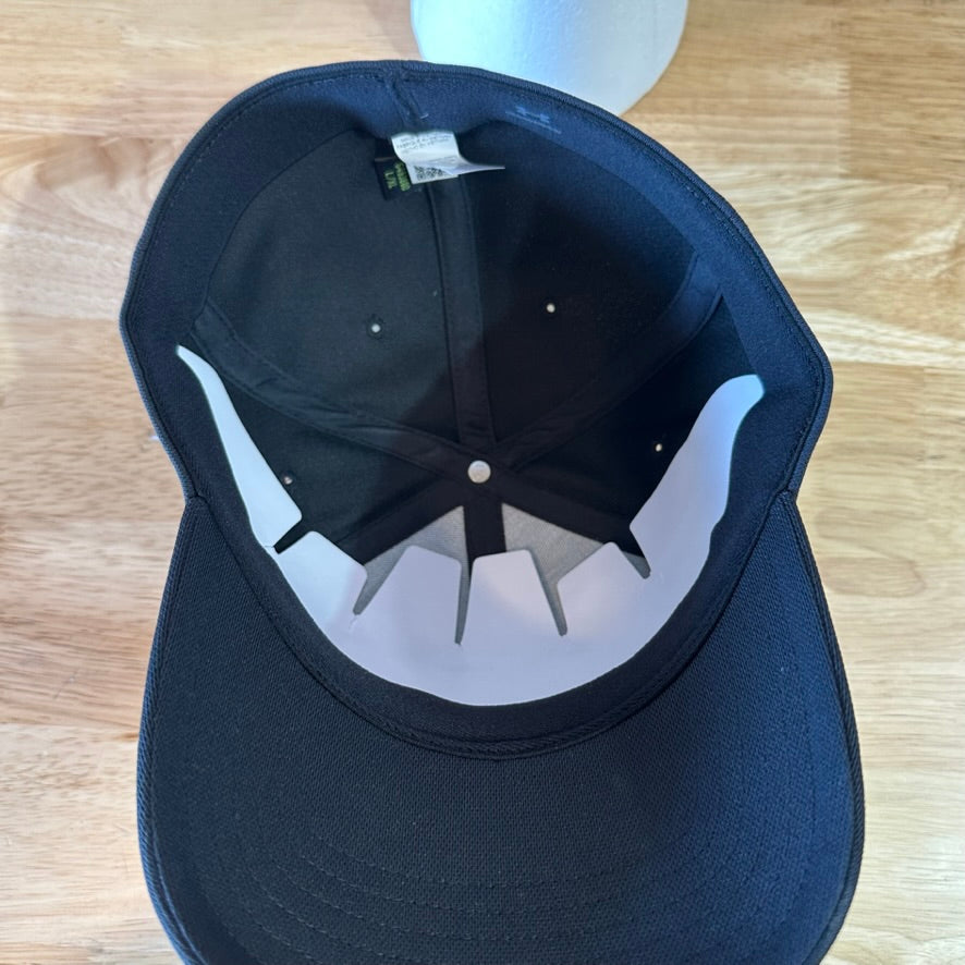 Under Armour UA Men's Black w/black logo Classic Fit L/XL Cap Hat NWT