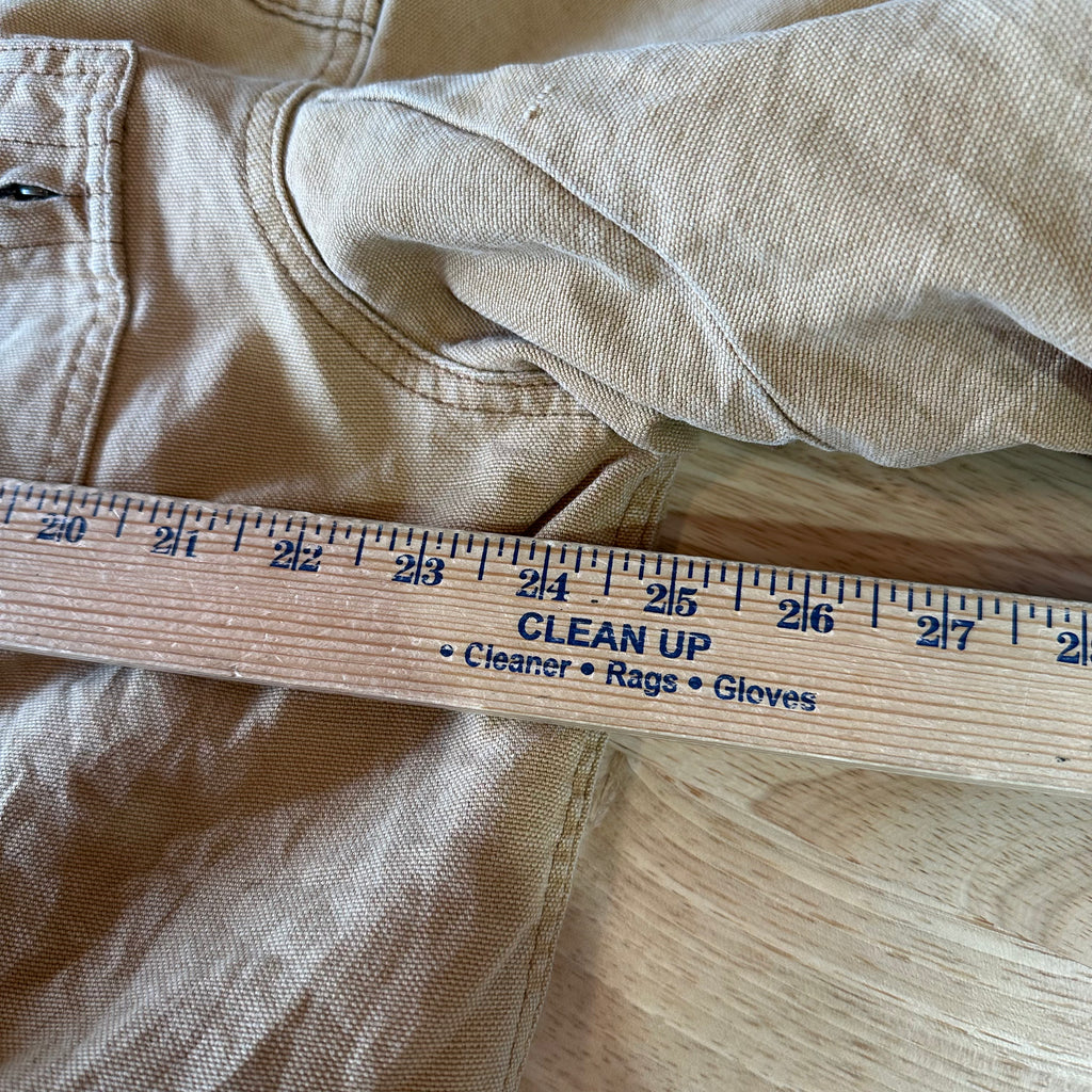 LL Bean Chore Jacket Mens Medium Canvas Barn Coat Lined Corduroy Collar&nbsp;