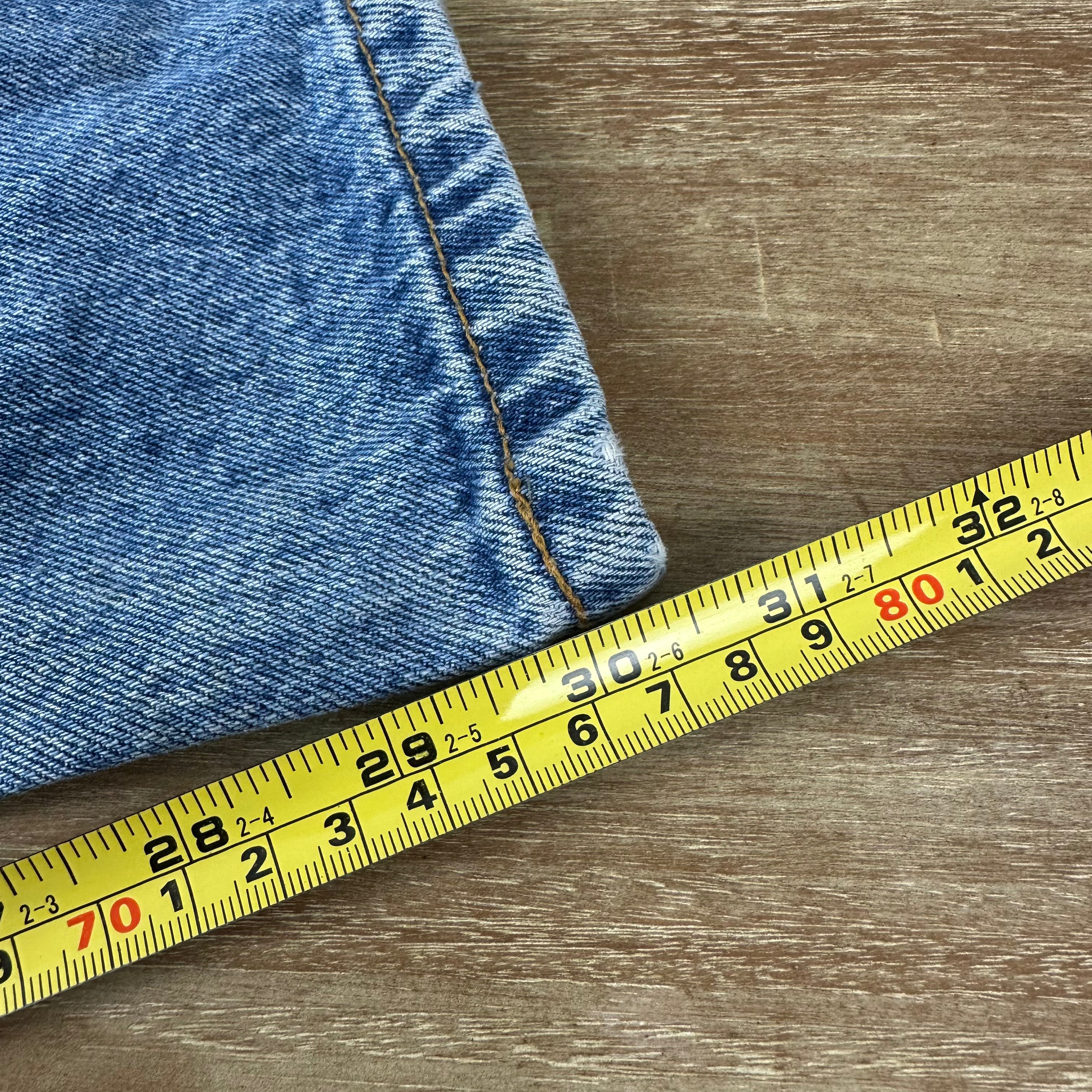 Levis 501 Jeans Mens 36x32 Straight Leg Button Fly Blue Denim