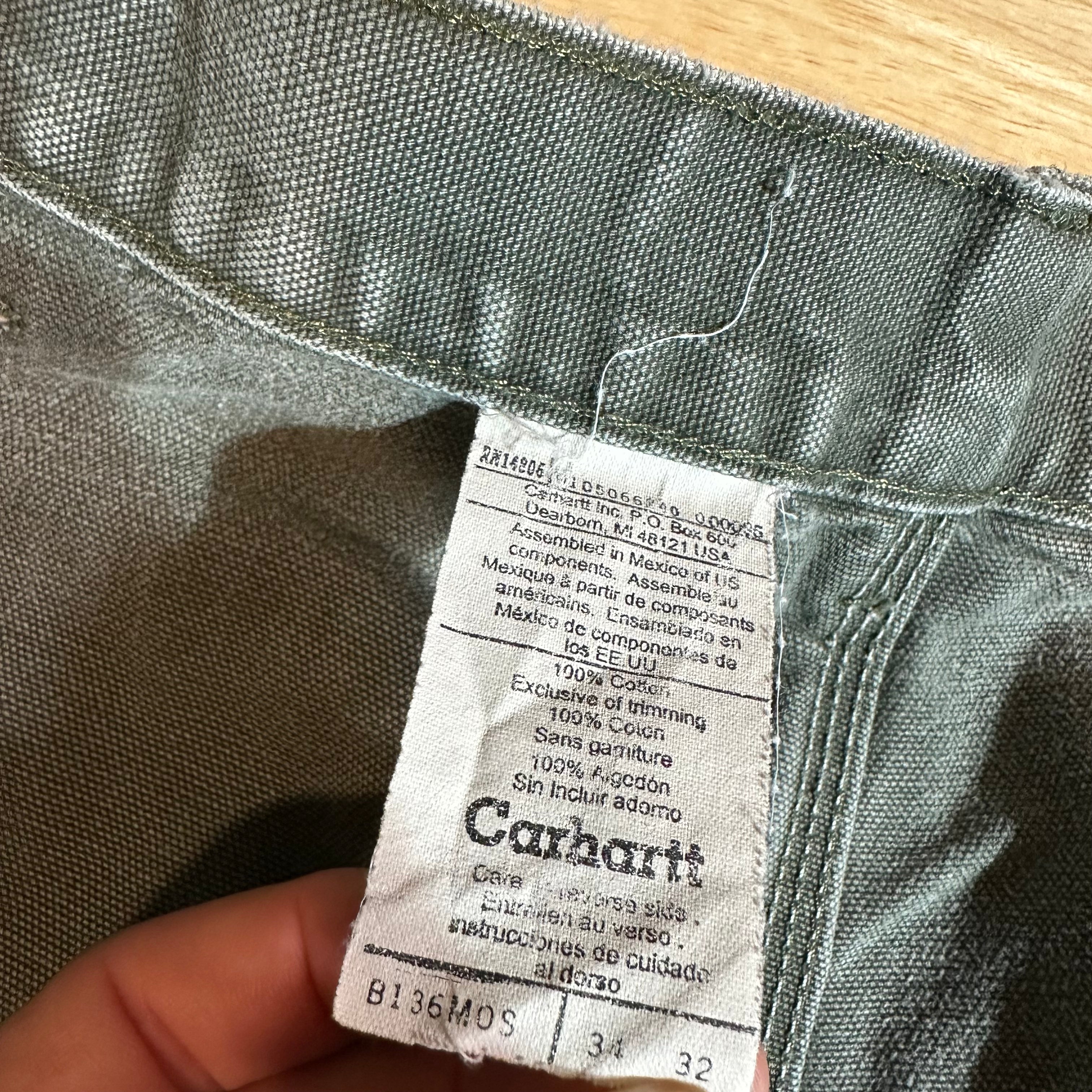 Carhartt B11 MOS Mens 34x32 Pants