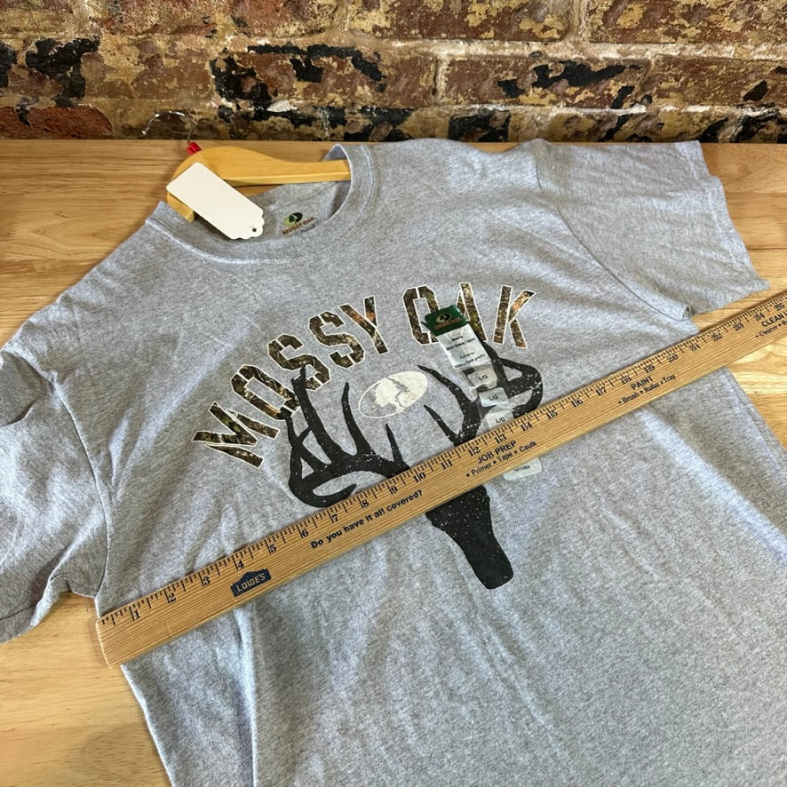Mossy Oak Mens Large Gray T-Shirt NEW