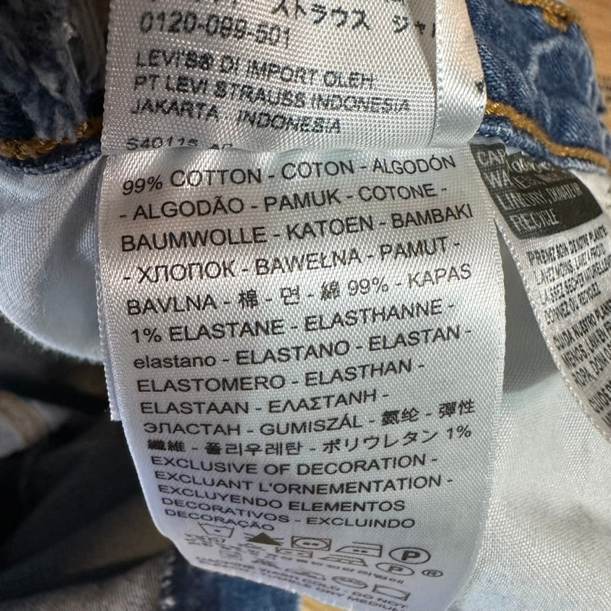 Levi's Womens 29x27 Distressed Jeans