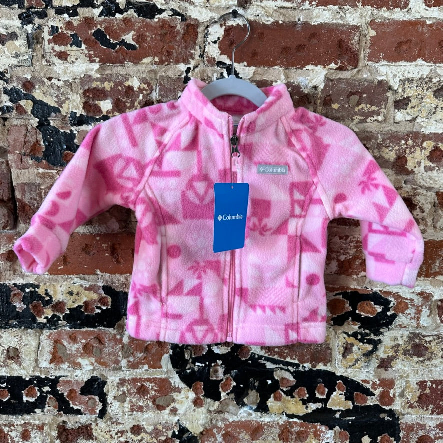 Columbia Fleece Jacket Size 6-12 Months Girls Pink NEW