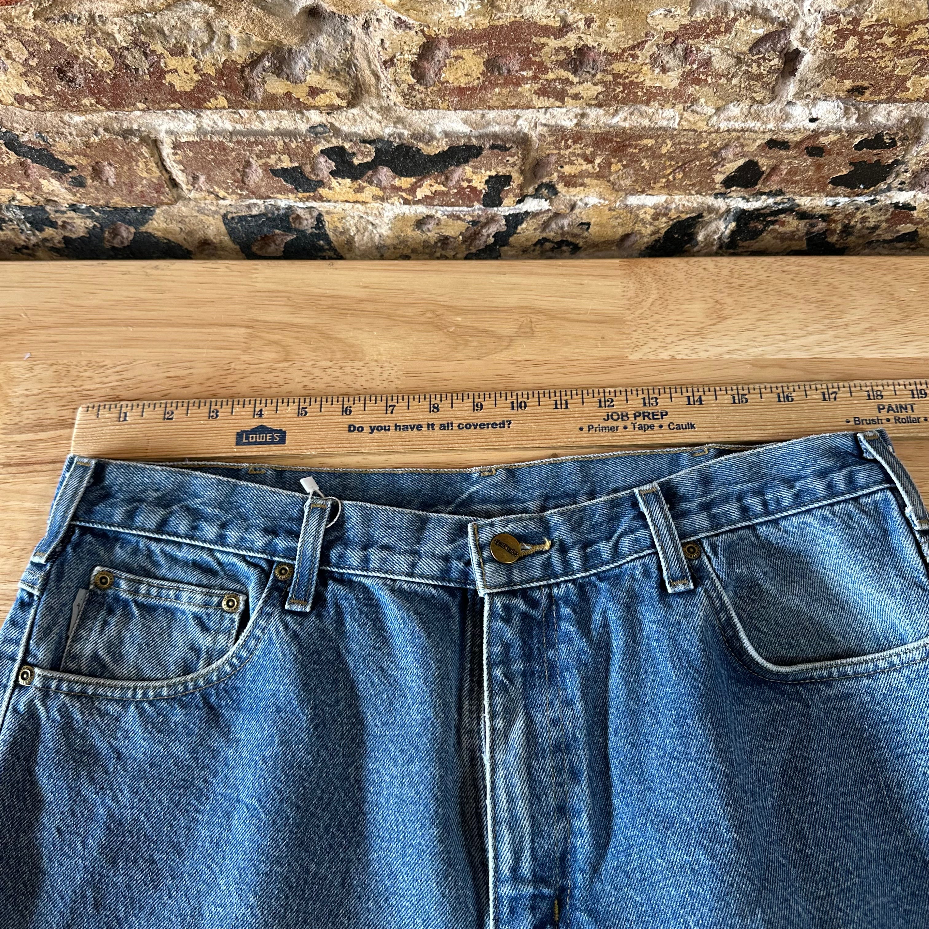 Carhartt Mens 38x28 Blue Jeans