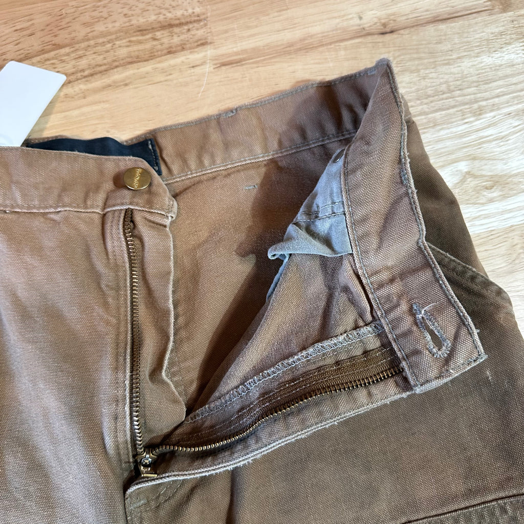 Carhartt B01 BRN Mens 34x30 Double Knee Pants