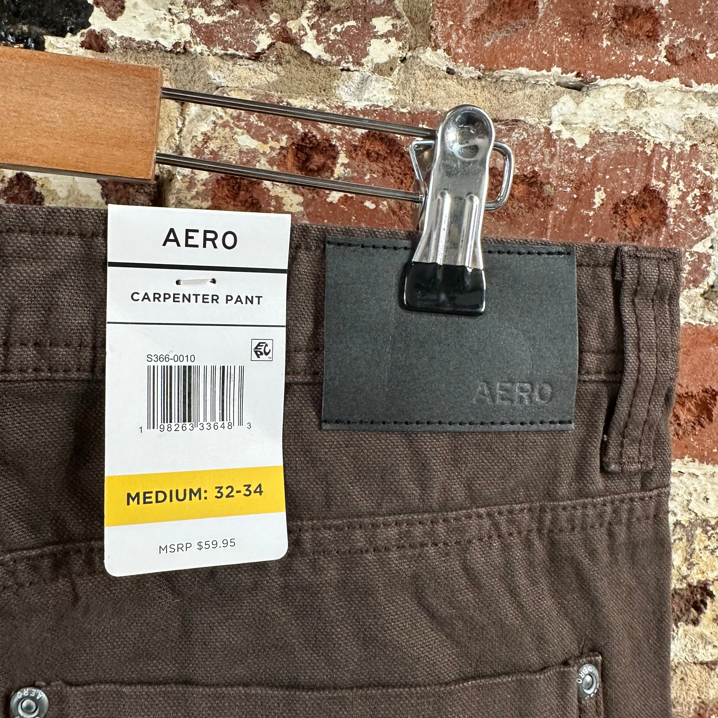 Aerostaple Mens Medium Brown Pants NEW
