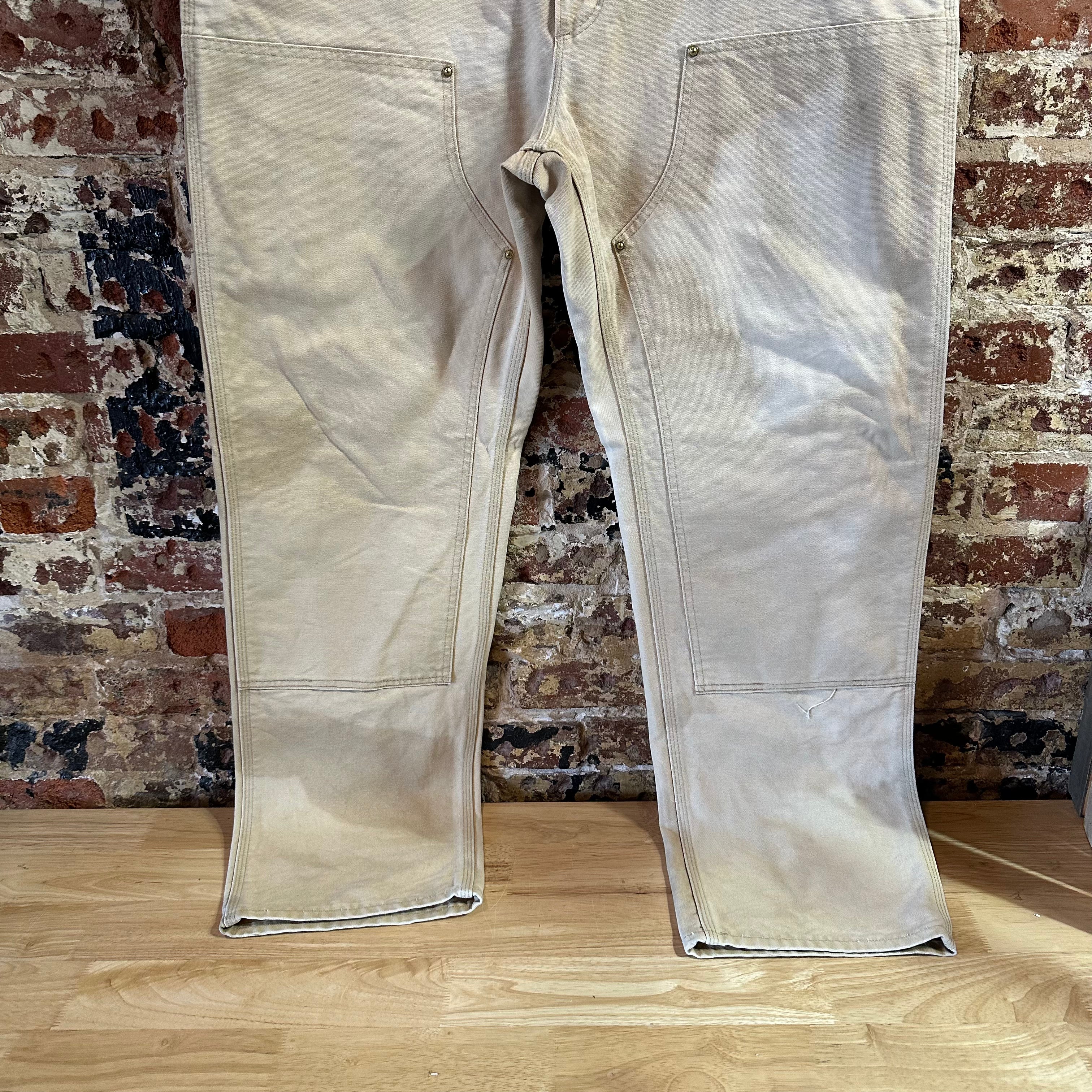 Carhartt Double Knee Mens 40x34 Tan Pants