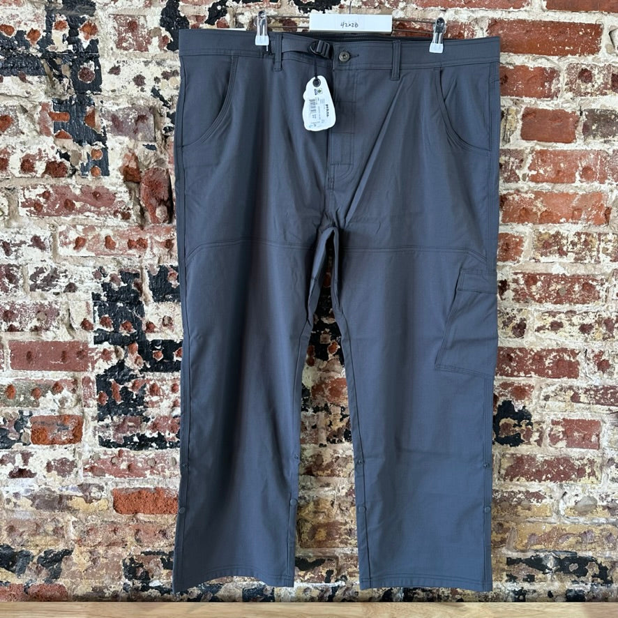 Prana Stretch Zion Straight Pant Men’s 42x28 Pants Gray NEW