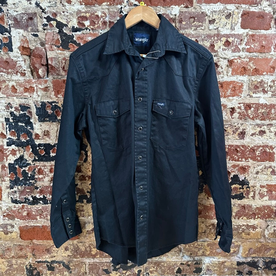 Wrangler Men's Medium Black Western Shirt