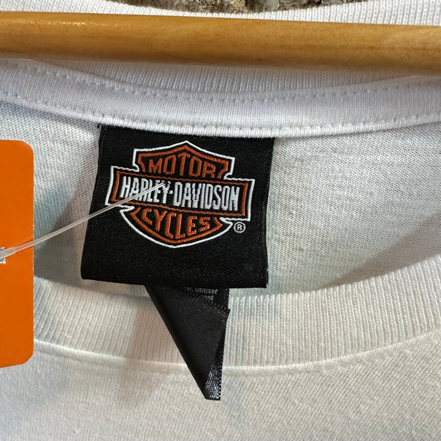 Harley Davidson Men's 5XL Sleeveless White T-Shirt NEW