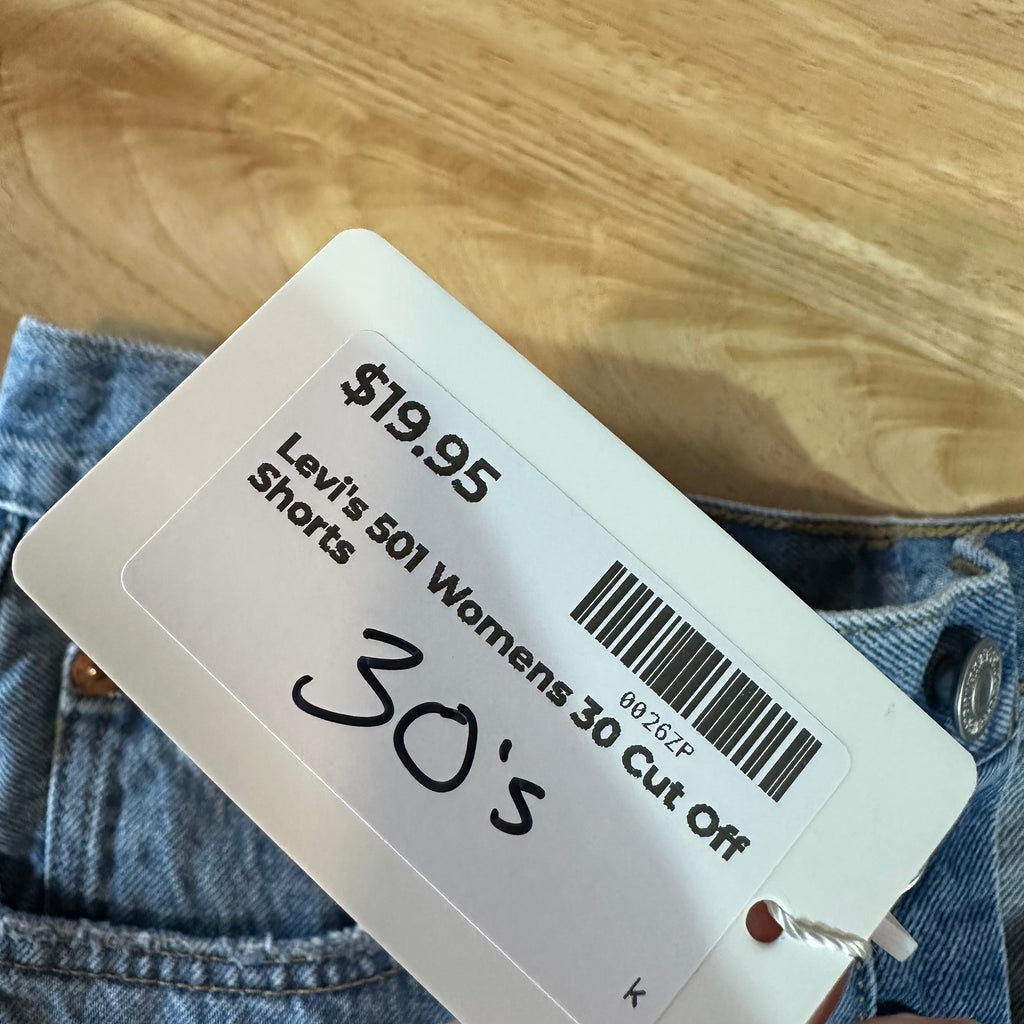 Levi's Cut Off Denim Jean Shorts Womens 30 Distressed