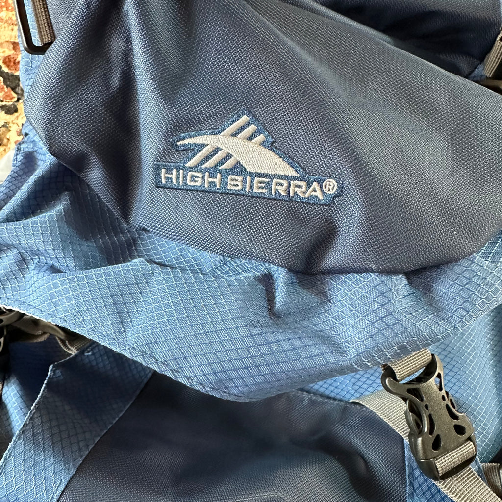 High Sierra Explorer 55 Liter Hiking Backpack Blue 55L NEW