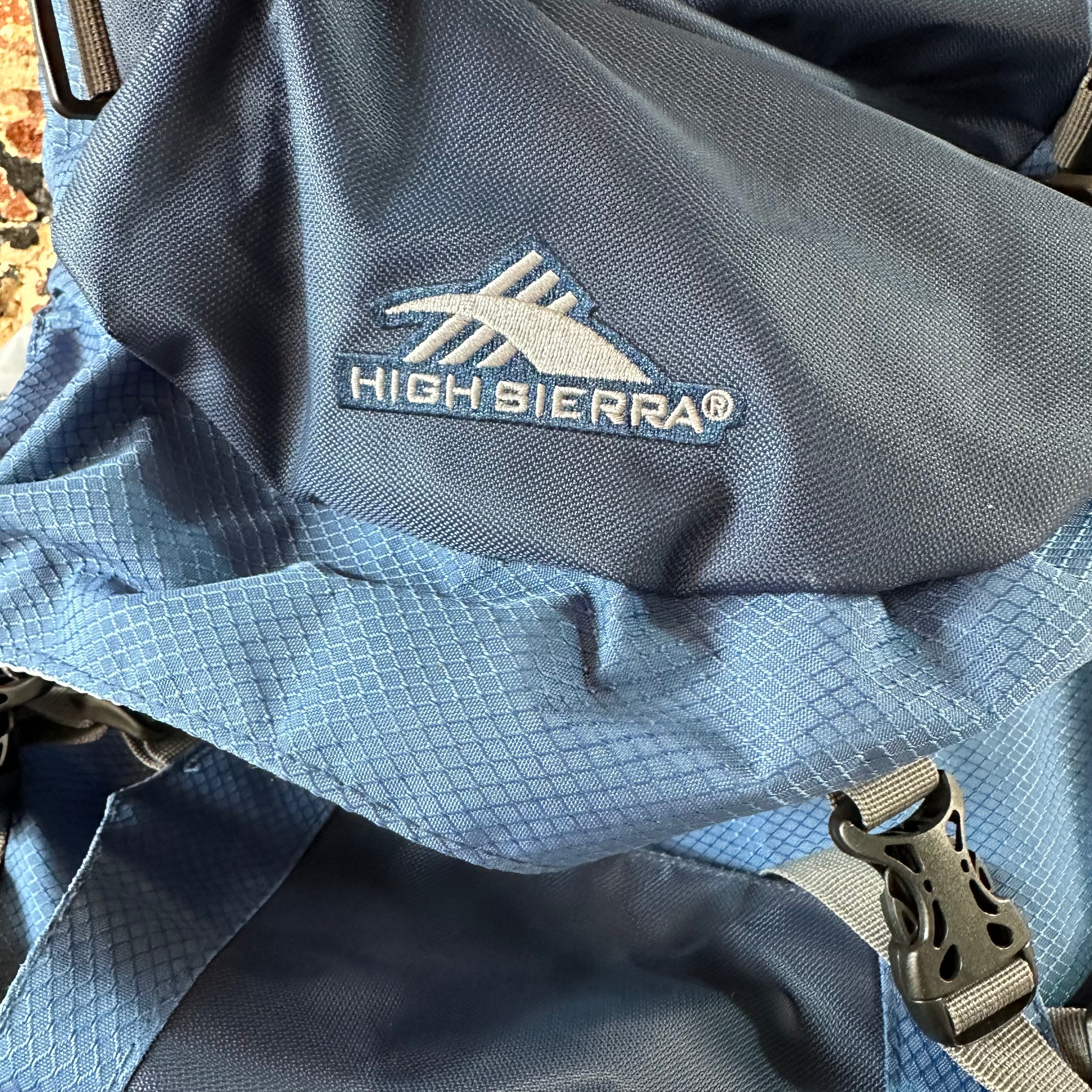 High Sierra Explorer 55 Liter Hiking Backpack Blue 55L NEW
