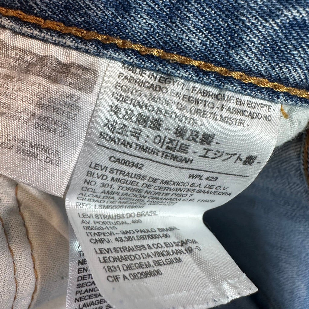 Levi's 501 Mens 34x32 Blue Jeans