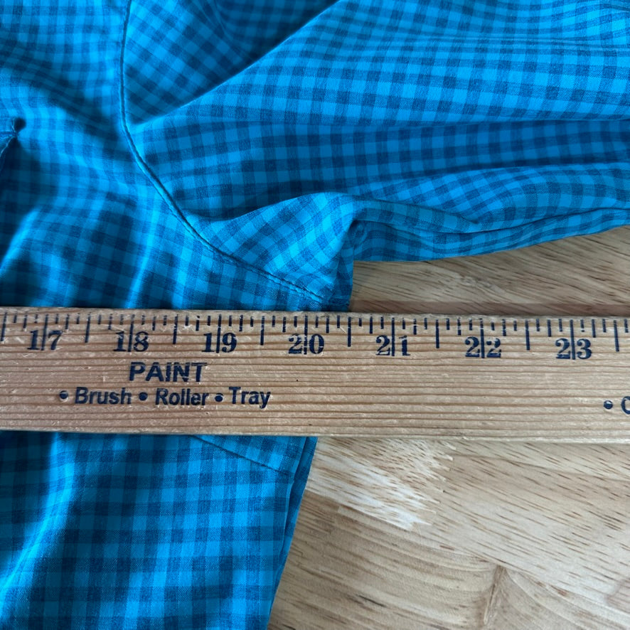 Columbia Womens Medium Long Sleeve Casual Shirt Button Up Blue