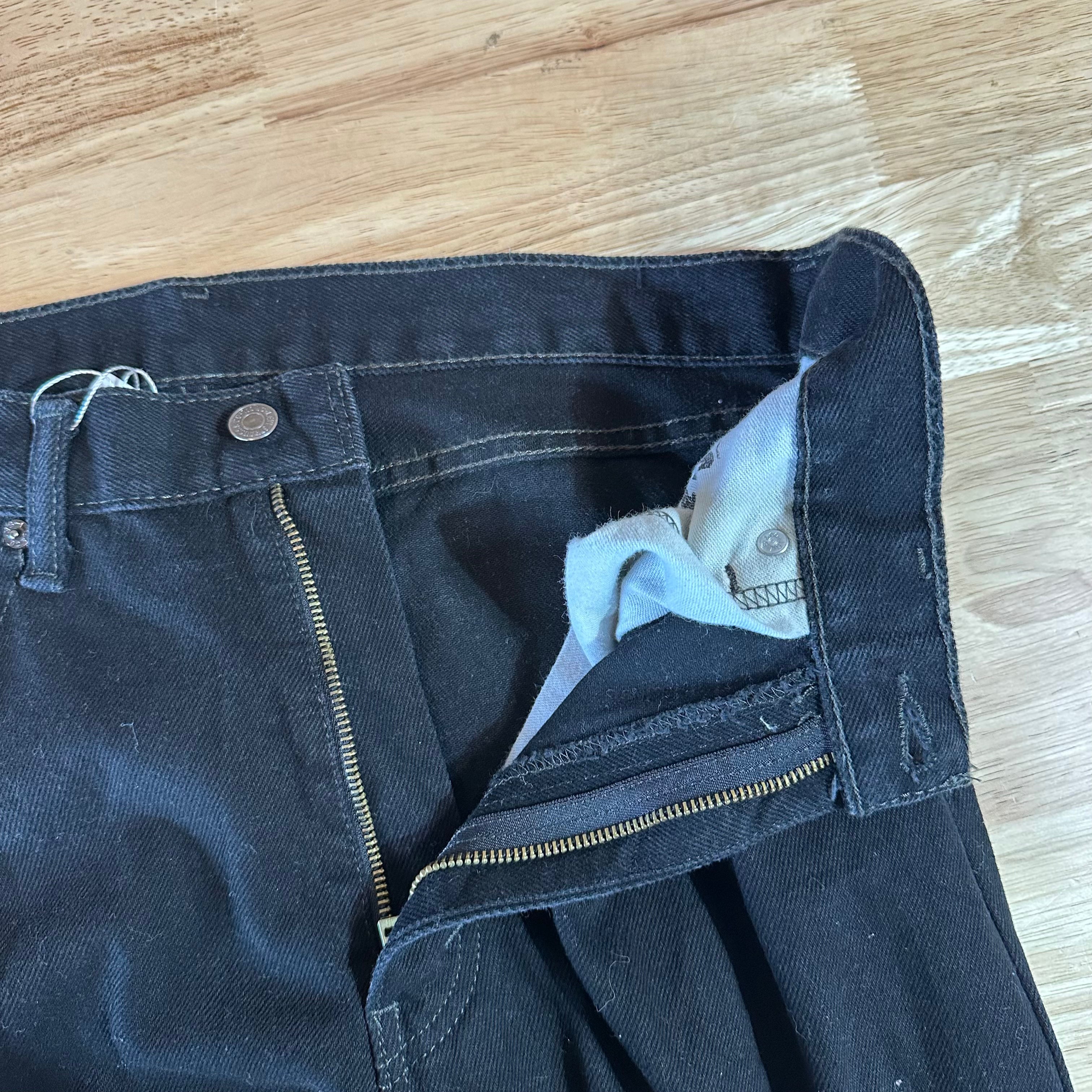 Levi's 505 Mens 36x34 Black Jeans