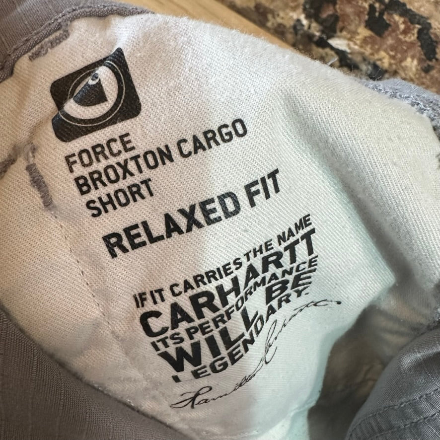 Carhartt Mens 36 Cargo Gray Shorts