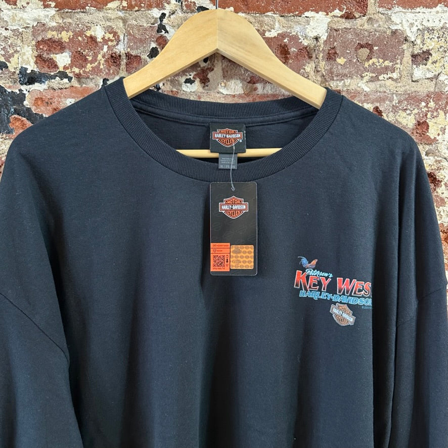 Harley Davidson Men's 3XL Long Sleeve Black T-Shirt NEW