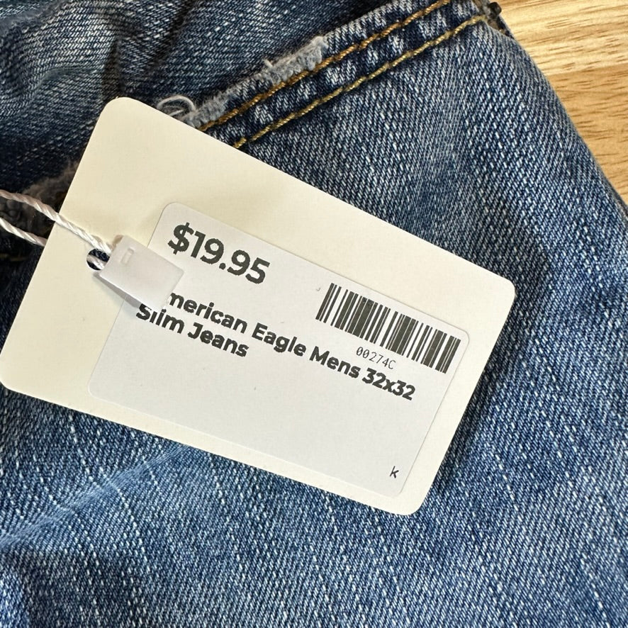 American Eagle Mens 32x32 Slim Jeans
