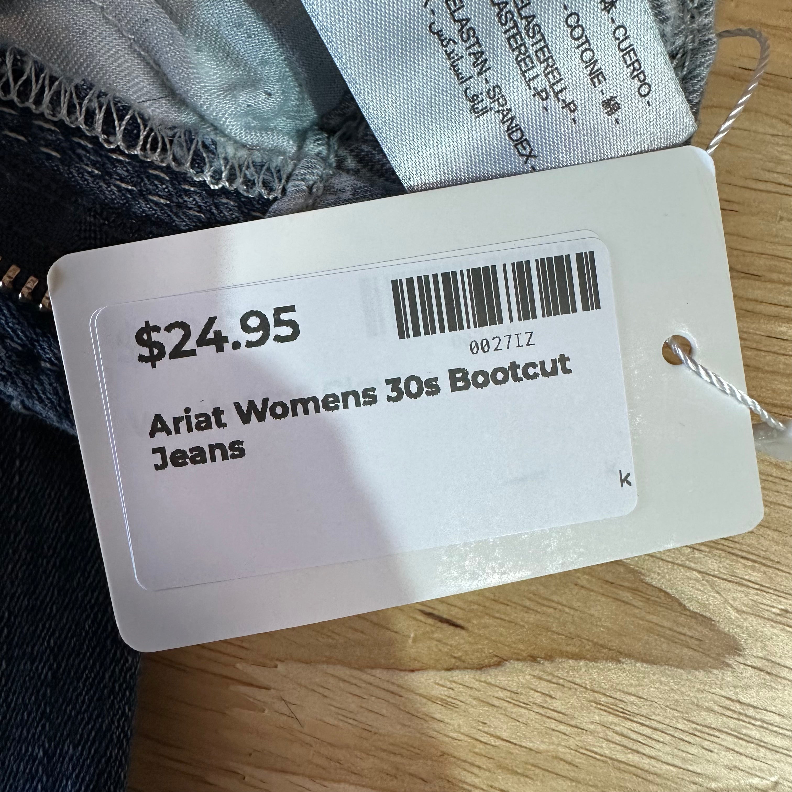Ariat Womens 30s Bootcut Jeans