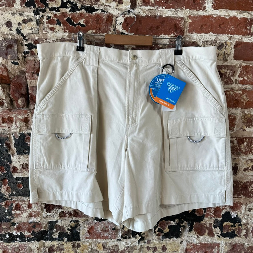 Columbia PFG Shorts Mens 2XL Fishing tan Outdoor Hiking Casual 7.5 inseam NEW