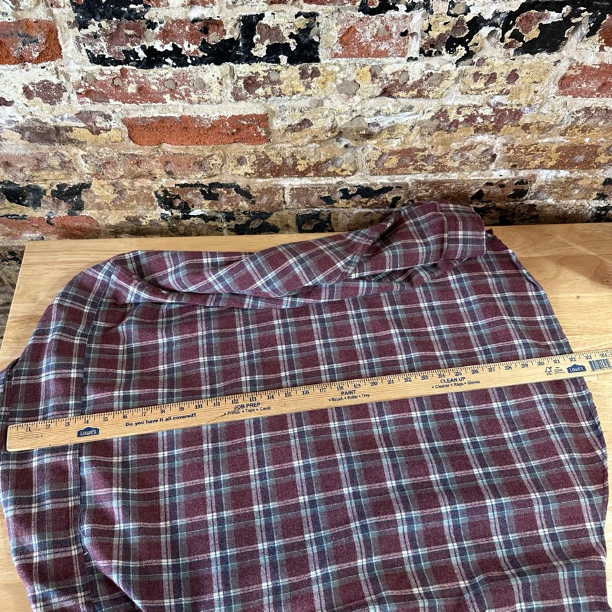 VTG Sears Mens 2XL Long Sleeve Button Up Flannel