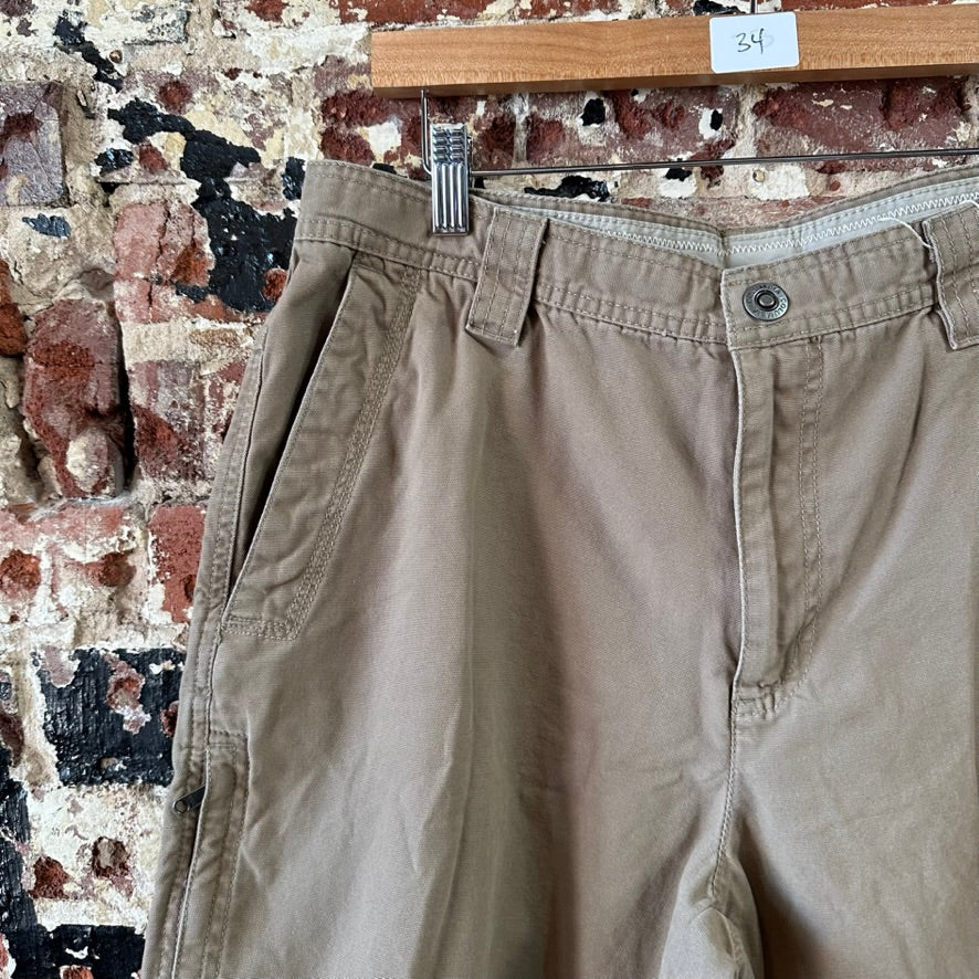 Columbia Shorts Mens 34 Fishing Tan Outdoor Hiking