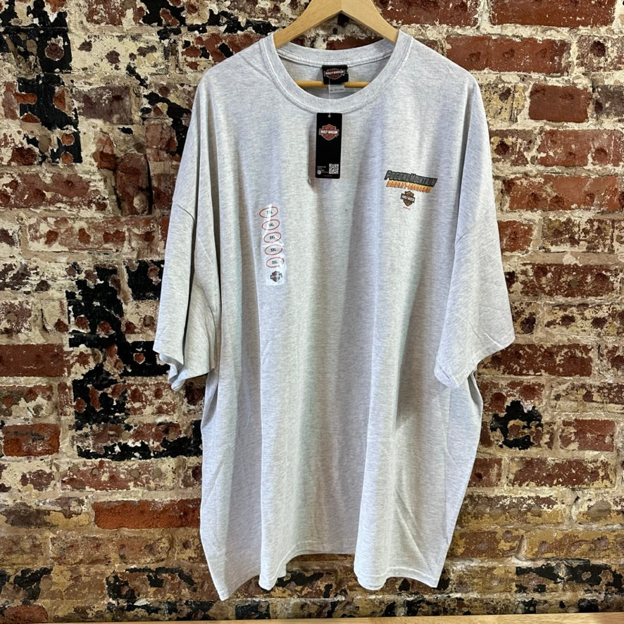 Harley Davidson Men's 5XL Short Sleeve Gray T-Shirt NEW