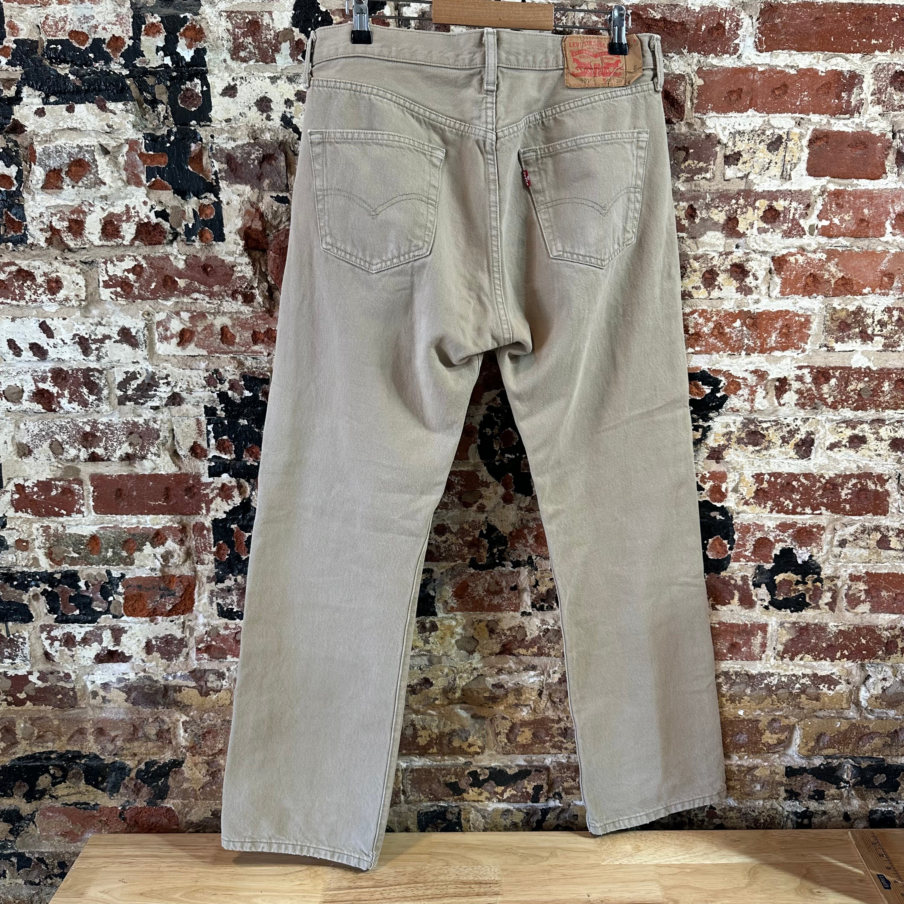 Levi's 501 Mens 33x30 Tan Jeans