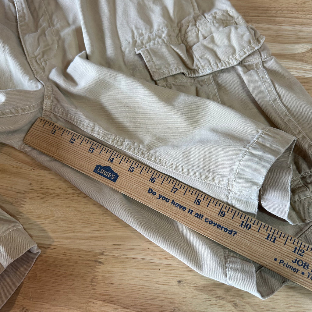American Eagle Outfitters Classic Length Cargo Shorts Mens 32 Tan 10.5" inseam