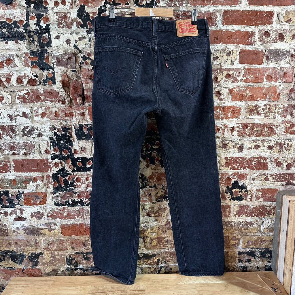 Levi's 501 Mens 34x32 Black Jeans