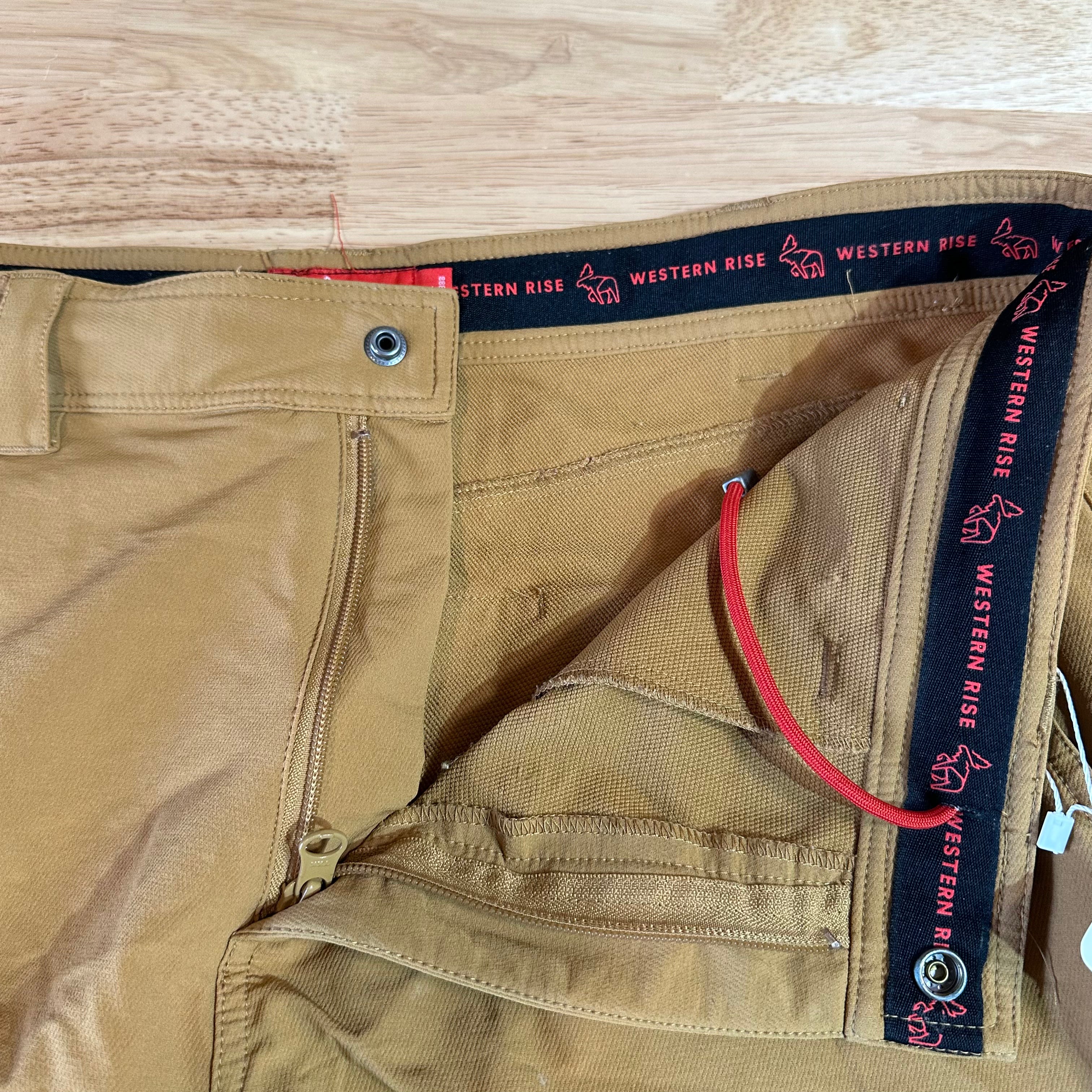Western Rise Mens XL Brown Shorts