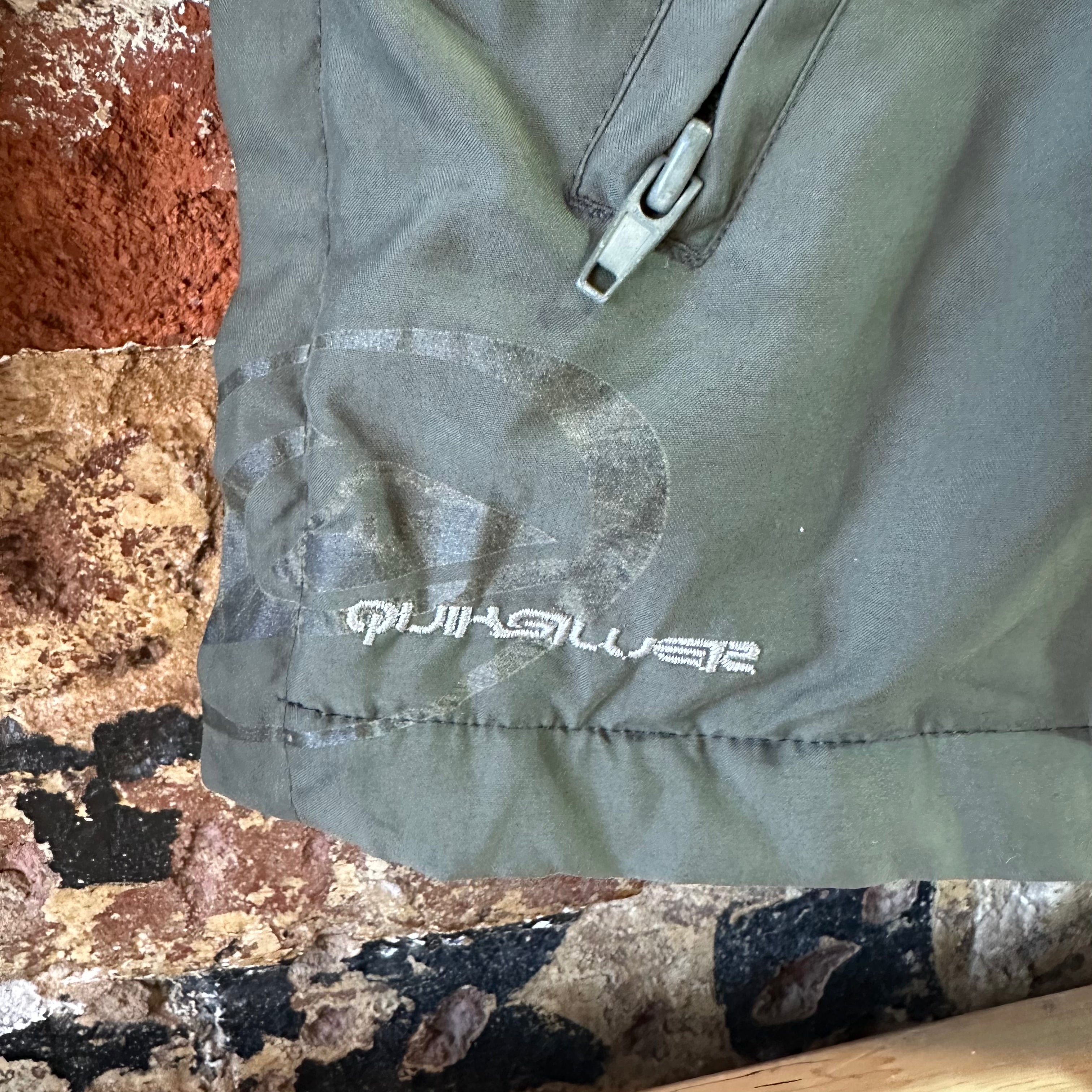 VTG Quiksilver Men's Large 1/4 Pullover Green