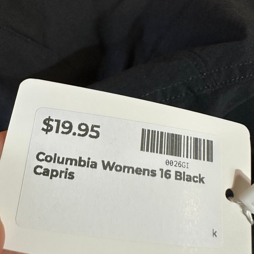 Columbia Womens 16 Black Capris