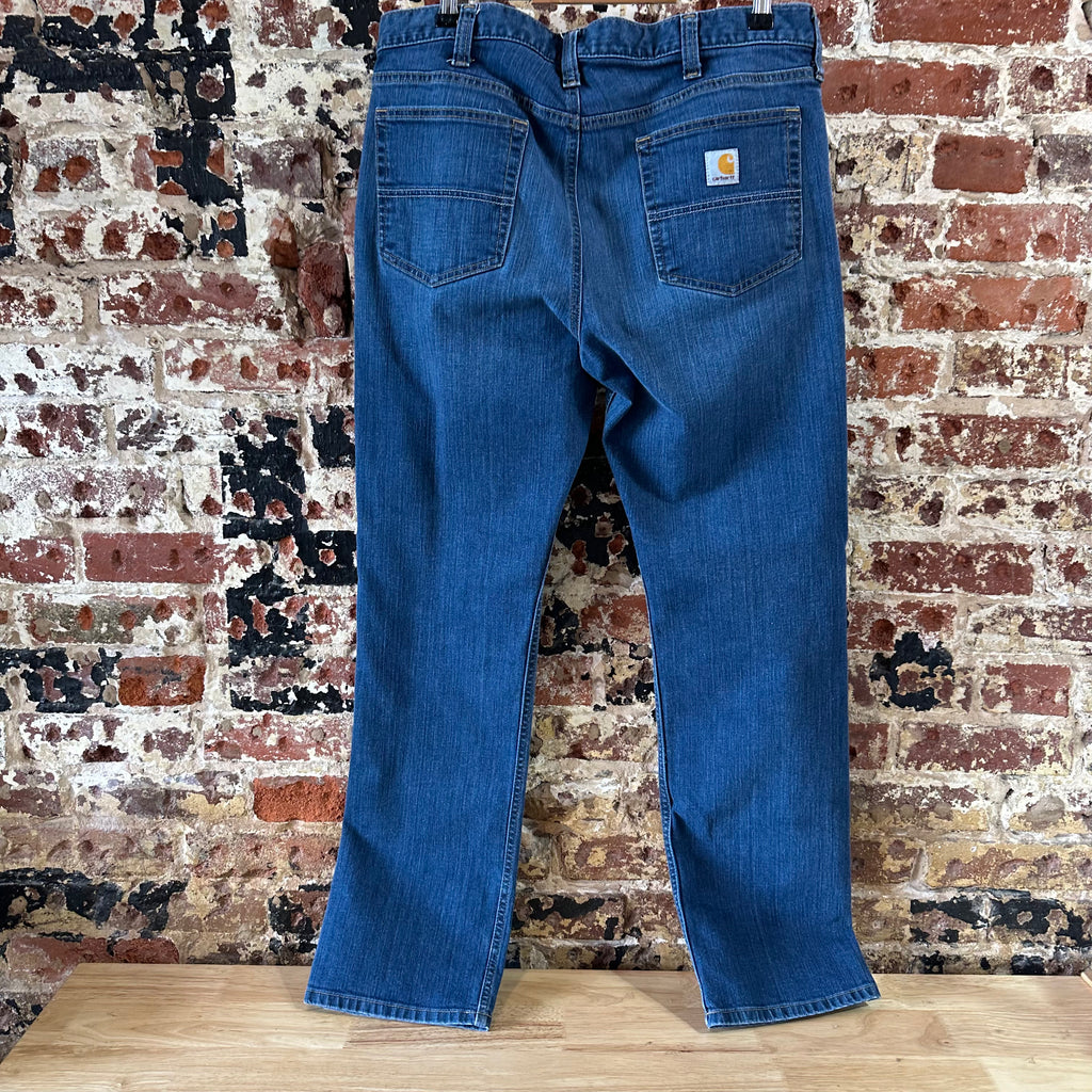 Carhartt Mens 36x32 Blue Jeans