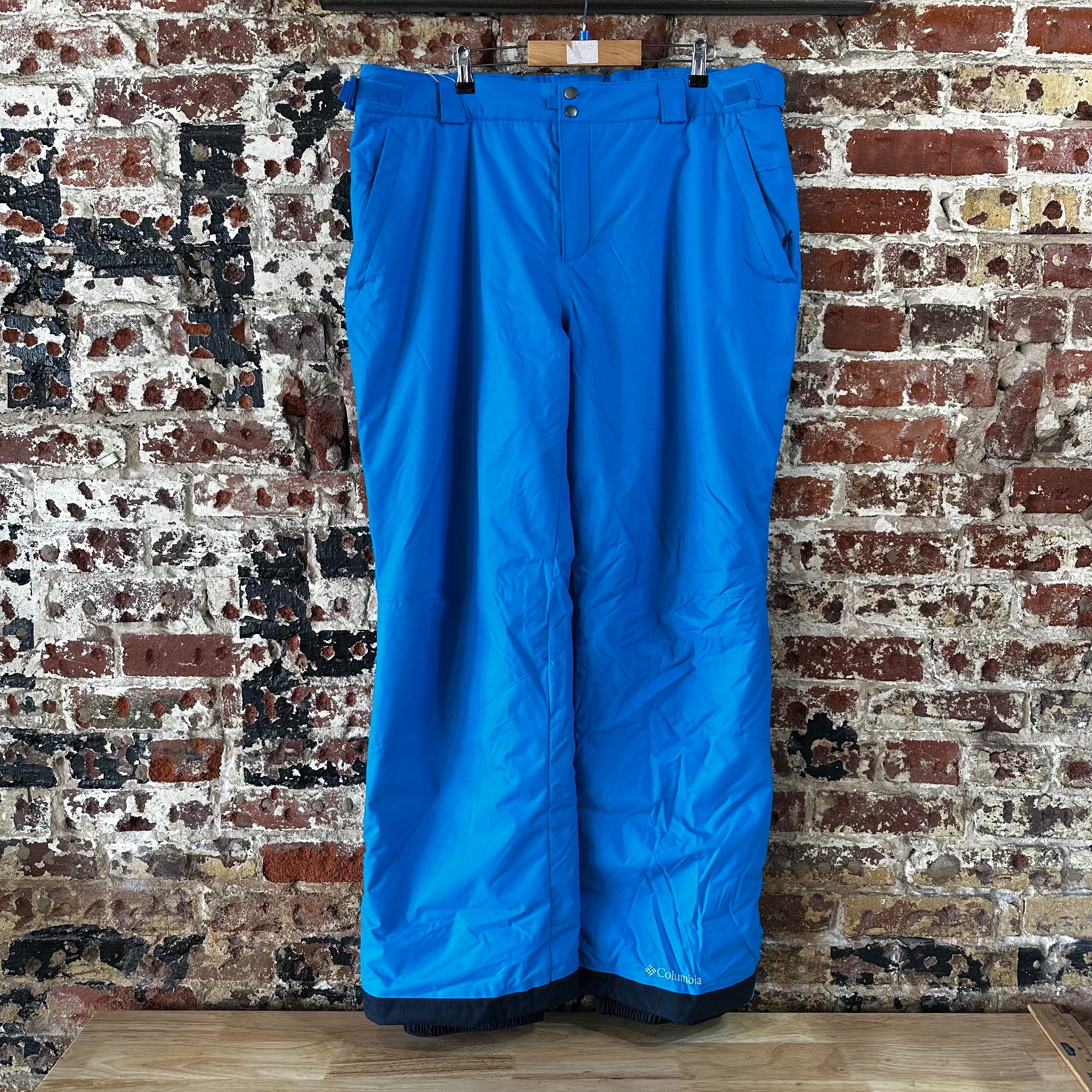Columbia Pants Men 2XL Teal Blue Snow Ski Waterproof Omni Tech 44x33